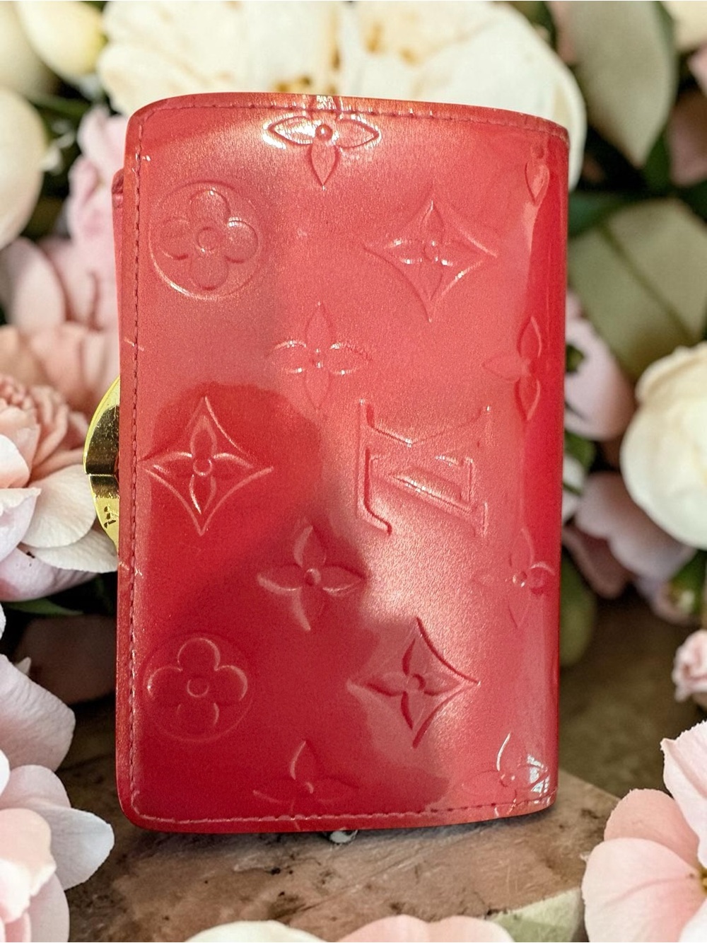 Louis Vuitton Pink Vernis Women's Wallet Kisslock - Picture 3 of 6